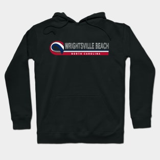 Wrightsville Beach, NC Summertime Vacationing State Flag Colors Hoodie